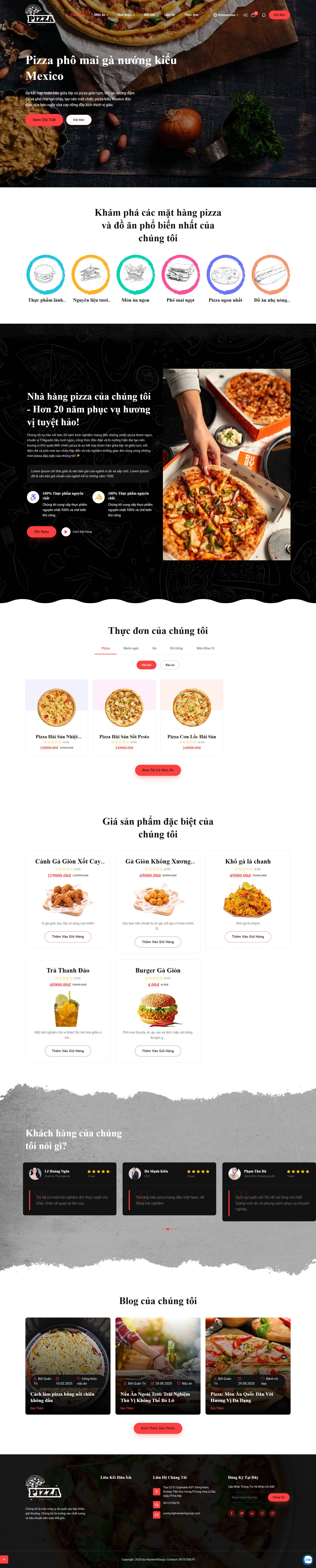Pizza | Pizza restaurant ordering and management system