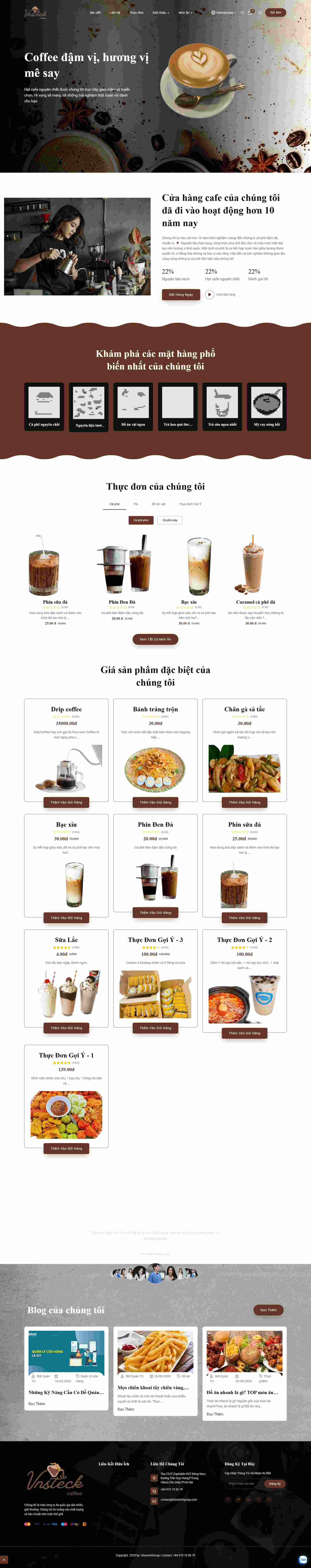 Coffee | Website Coffee Hisotech