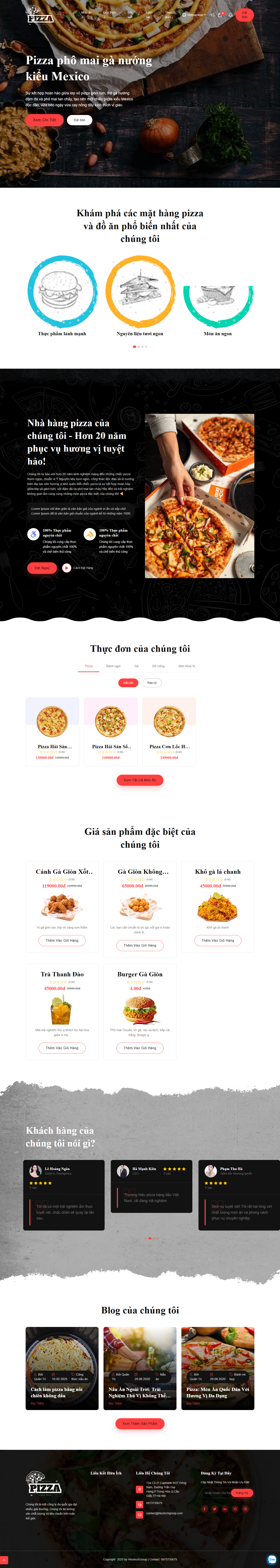 Pizza | Hệ thống đặt món và quản lý nhà hàng pizza
