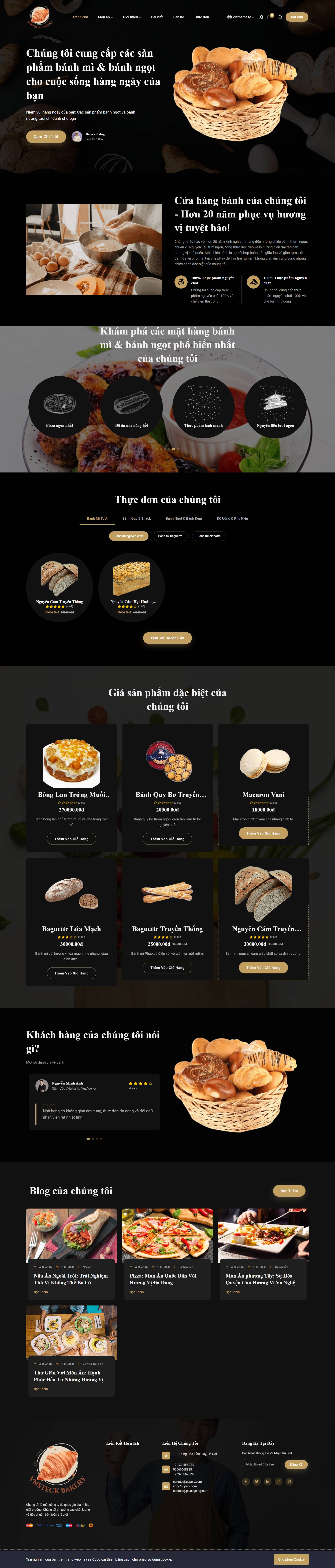 Bekery | Bread and Pastry Sales Website