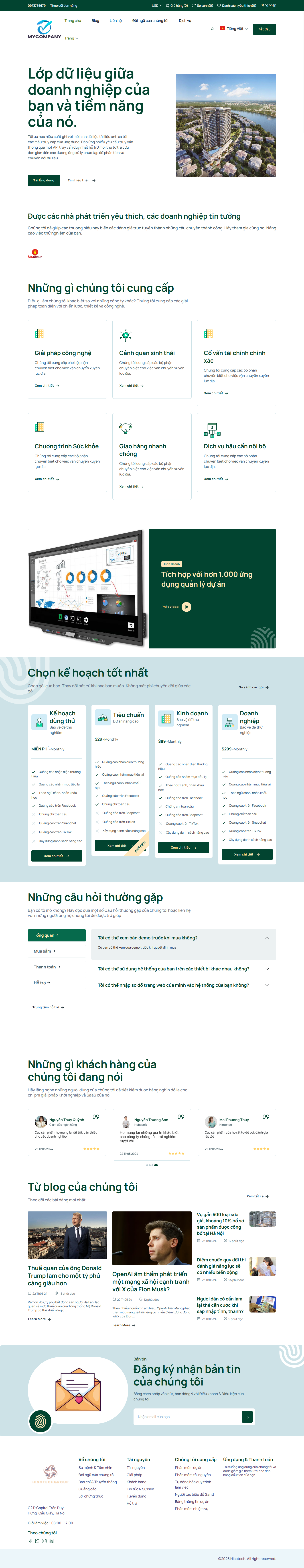 Mycompany | Nền tảng doanh nghiệp đa năng